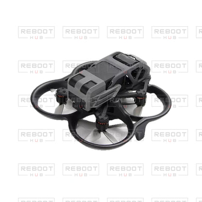 OEM-pulled DJI Avata Battery Retaining Latch on white with Reboot Hub watermark overlay — installed reference