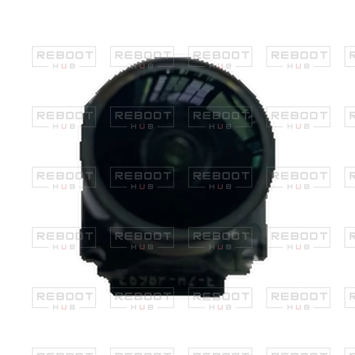 OEM-pulled DJI Avata Camera Lens Core on white with Reboot Hub watermark overlay — view 1