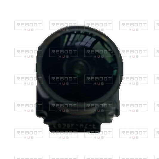 OEM-pulled DJI Avata Camera Lens Core on white with Reboot Hub watermark overlay — view 1