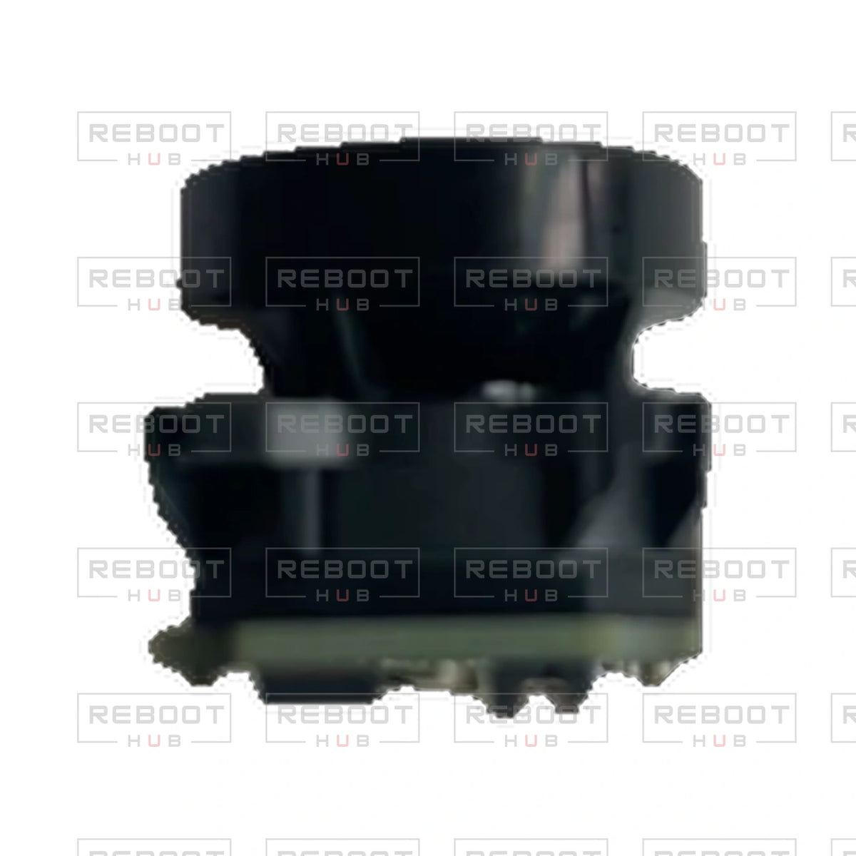 OEM-pulled DJI Avata Camera Lens Core on white with Reboot Hub watermark overlay — view 3