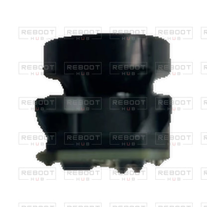 OEM-pulled DJI Avata Camera Lens Core on white with Reboot Hub watermark overlay — view 3