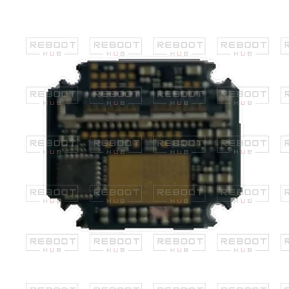OEM-pulled DJI Avata Camera Lens Core on white with Reboot Hub watermark overlay — view 4