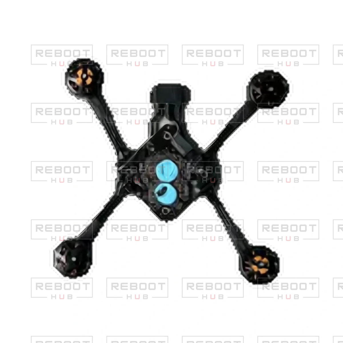 OEM-pulled DJI Avata ESC Board with Four Motors on white with Reboot Hub watermark overlay — view 2