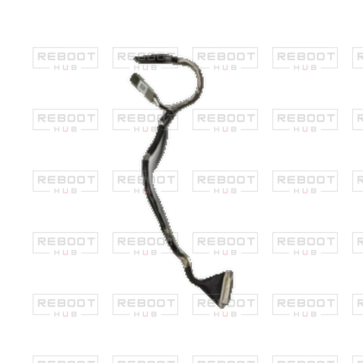 OEM-pulled DJI Avata Gimbal Signal Cable on white with Reboot Hub watermark overlay — view 3