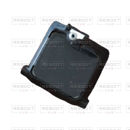 OEM-pulled DJI Avata GPS Module on white with Reboot Hub watermark overlay — view 3