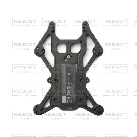 OEM-pulled DJI Avata Middle Frame on white with Reboot Hub watermark overlay — view 1
