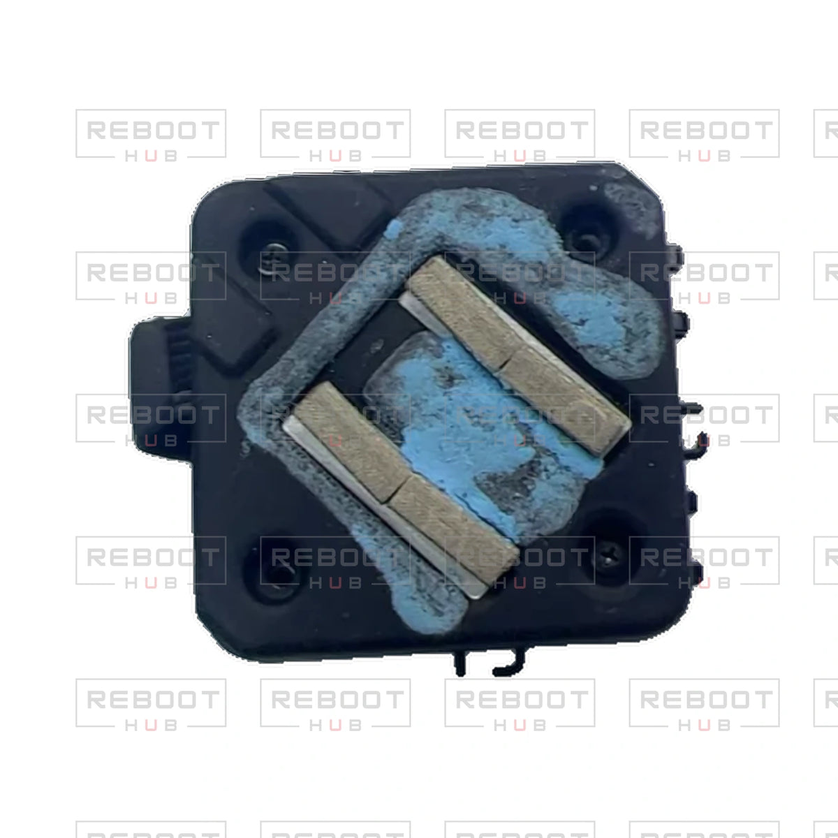 OEM-pulled DJI Avata Motherboard on white with Reboot Hub watermark overlay — view 3