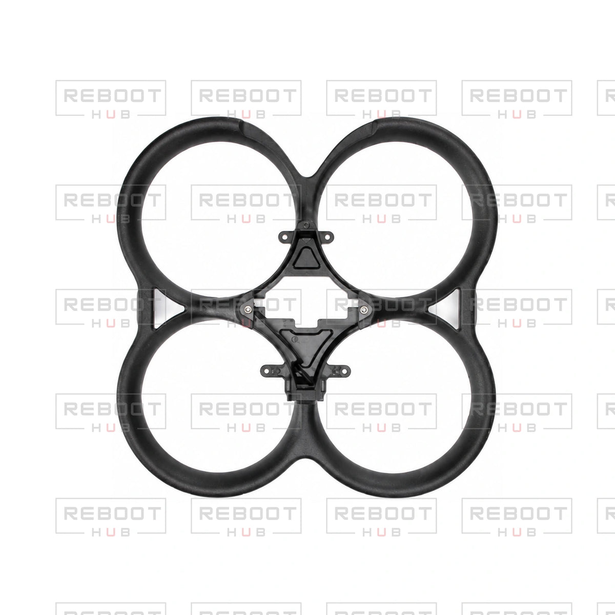 DJI Avata Propeller Guard without Cover Plates or Screws - overall product view on white with Reboot Hub watermark