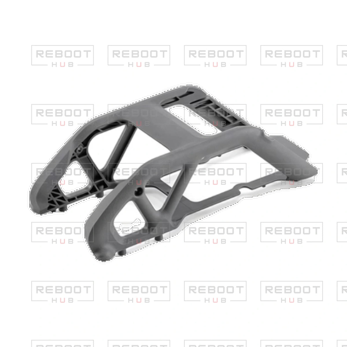 OEM-pulled DJI Avata Upper Shell without Screws on white with Reboot Hub watermark overlay — view 1