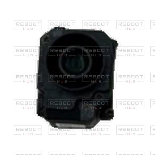 OEM-pulled DJI Flip Camera Lens Core on white with Reboot Hub watermark overlay — view 1