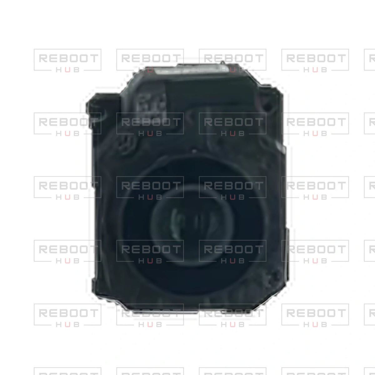 OEM-pulled DJI Flip Camera Lens Core on white with Reboot Hub watermark overlay — view 2