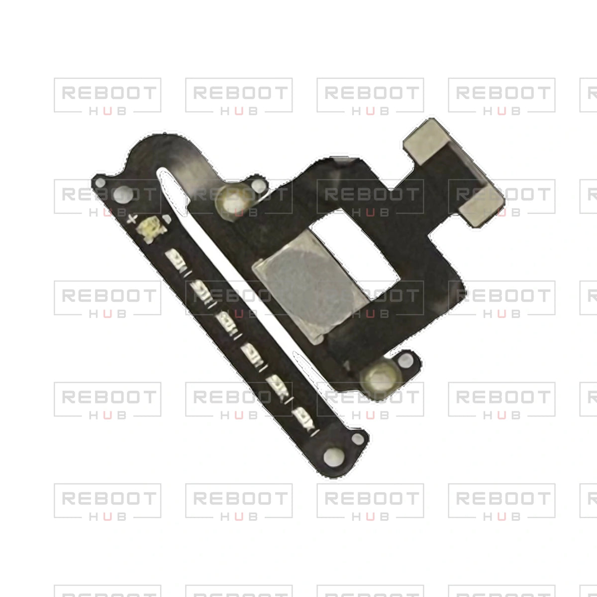 OEM-pulled DJI Flip Forward Vision Flexible Flat Cable on white with Reboot Hub watermark overlay — view 2