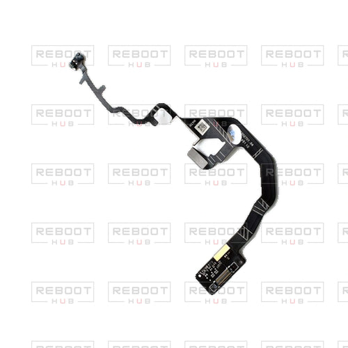 OEM-pulled DJI Flip Four-in-One Flexible Flat Cable on white with Reboot Hub watermark overlay — view 1