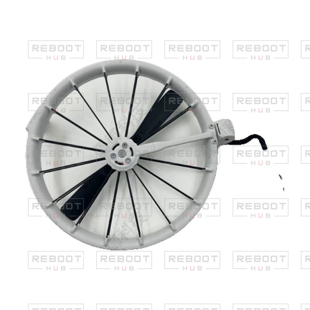 Flip Front Arm Left OEM-pulled part detail view on white with Reboot Hub watermark overlay