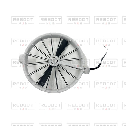 OEM-pulled DJI Flip Front Arm Right on white with Reboot Hub watermark overlay — view 1