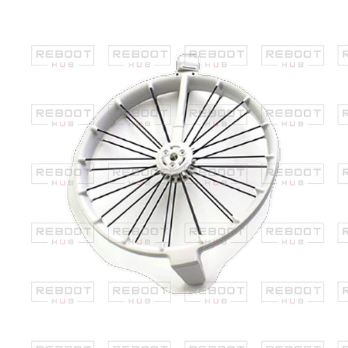 OEM-pulled DJI Flip Front Propeller Guard Right on white with Reboot Hub watermark overlay — view 1