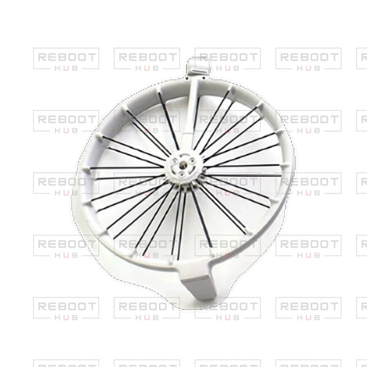 OEM-pulled DJI Flip Front Propeller Guard Right on white with Reboot Hub watermark overlay — view 1