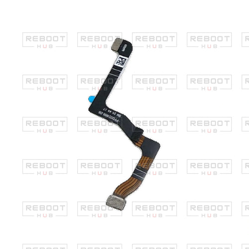 OEM-pulled DJI Flip Gimbal Flexible Flat Cable on white with Reboot Hub watermark overlay — view 1