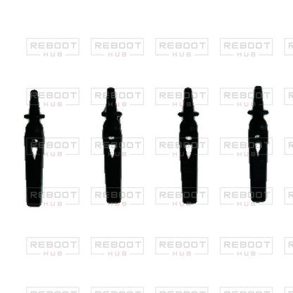 OEM-pulled DJI Flip Gimbal Rubber Damper on white with Reboot Hub watermark overlay — view 2