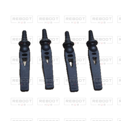 OEM-pulled DJI Flip Gimbal Rubber Damper on white with Reboot Hub watermark overlay — view 3