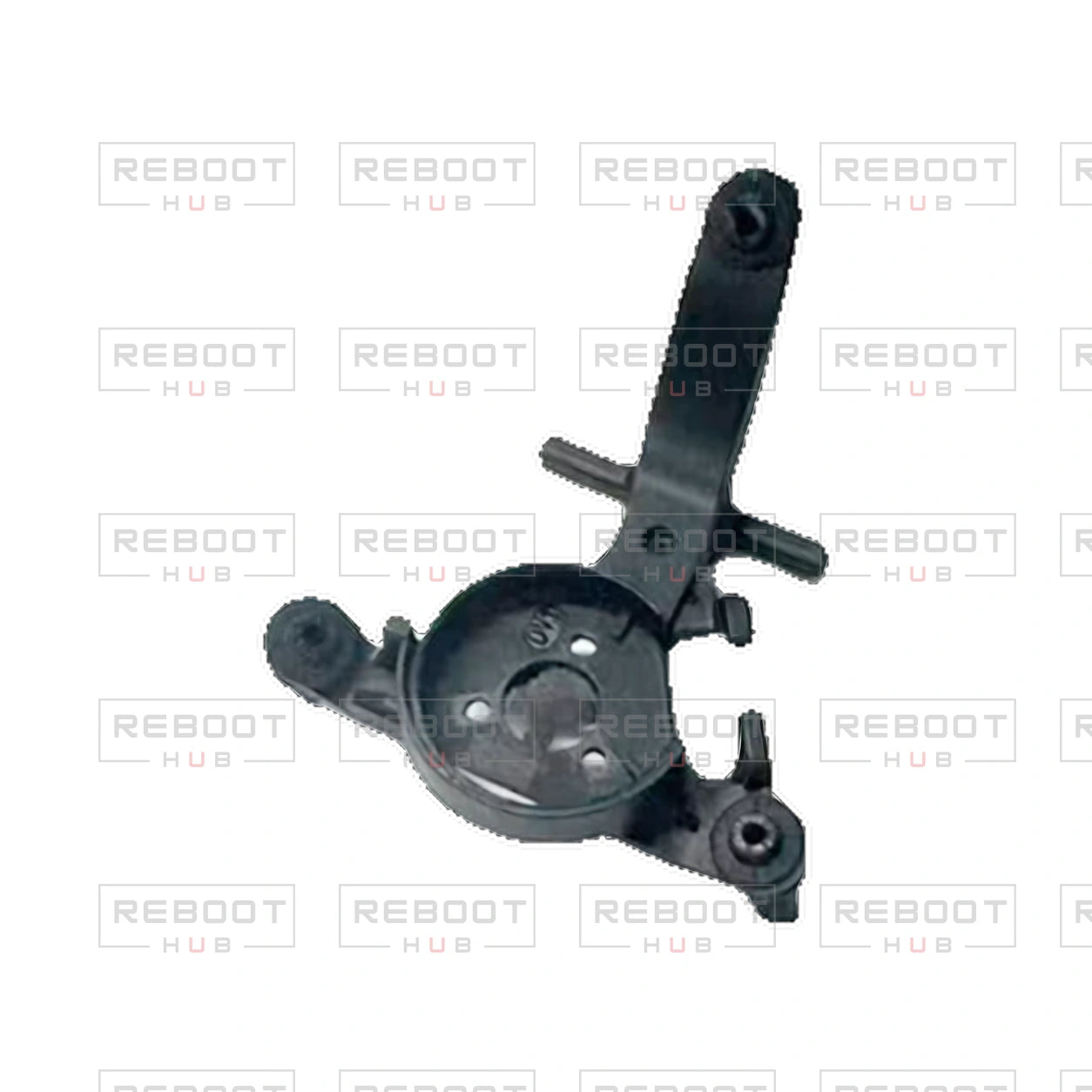 OEM-pulled DJI Flip Gimbal Vibration Absorbing Bracket on white with Reboot Hub watermark overlay — view 1