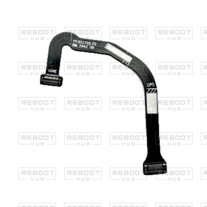 OEM-pulled DJI Flip GPS Flexible Flat Cable on white with Reboot Hub watermark overlay — view 3
