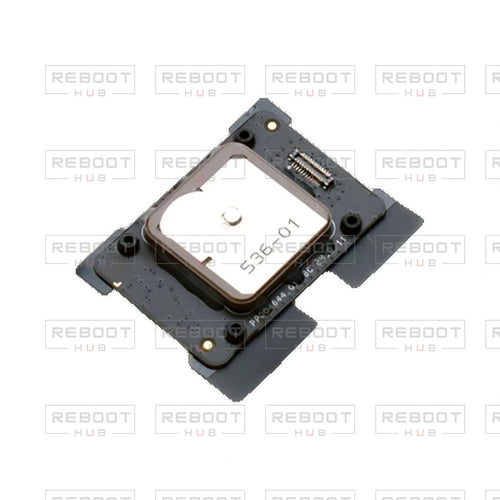OEM-pulled DJI Flip GPS Module on white with Reboot Hub watermark overlay — view 1