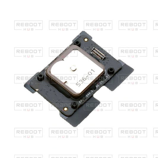 OEM-pulled DJI Flip GPS Module on white with Reboot Hub watermark overlay — view 1