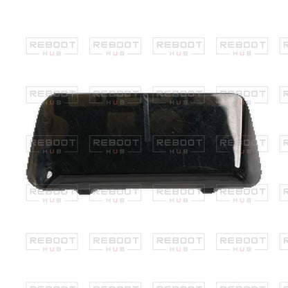OEM-pulled DJI Flip LiDAR Front Cover on white with Reboot Hub watermark overlay — view 1