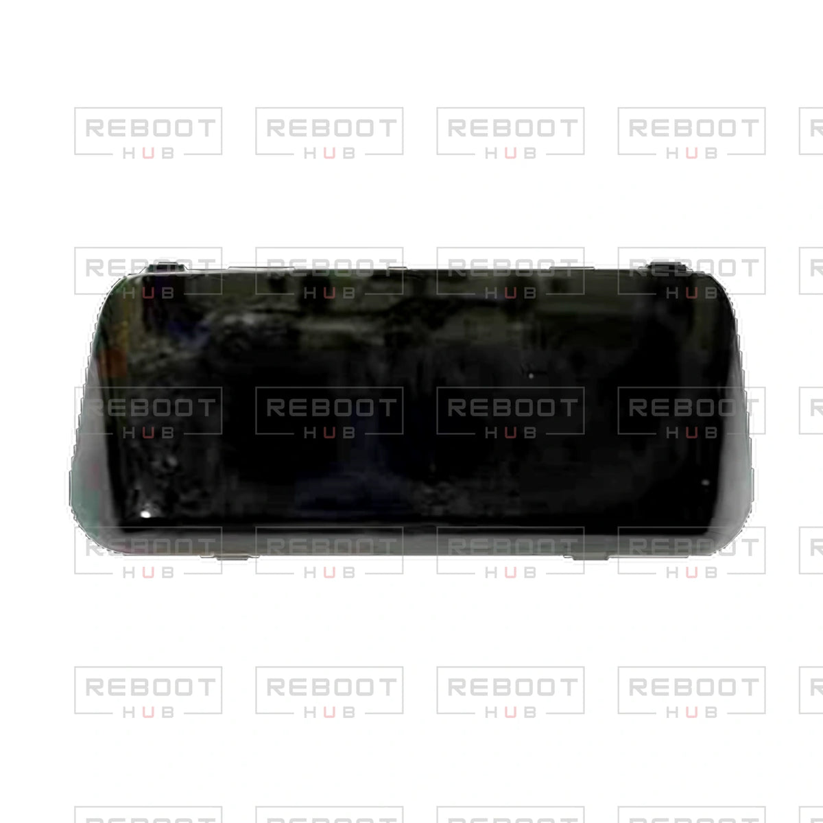 OEM-pulled DJI Flip LiDAR Front Cover on white with Reboot Hub watermark overlay — view 4