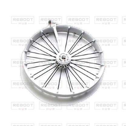 OEM-pulled DJI Flip Rear Propeller Guard Left on white with Reboot Hub watermark overlay — view 1