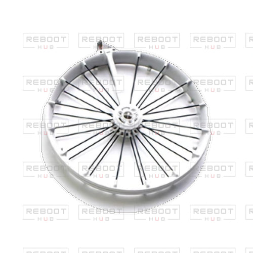 OEM-pulled DJI Flip Rear Propeller Guard Left on white with Reboot Hub watermark overlay — view 1