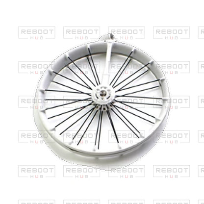 OEM-pulled DJI Flip Rear Propeller Guard Right on white with Reboot Hub watermark overlay — view 1