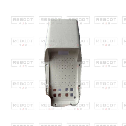 OEM-pulled DJI Flip Upper Shell on white with Reboot Hub watermark overlay — view 2