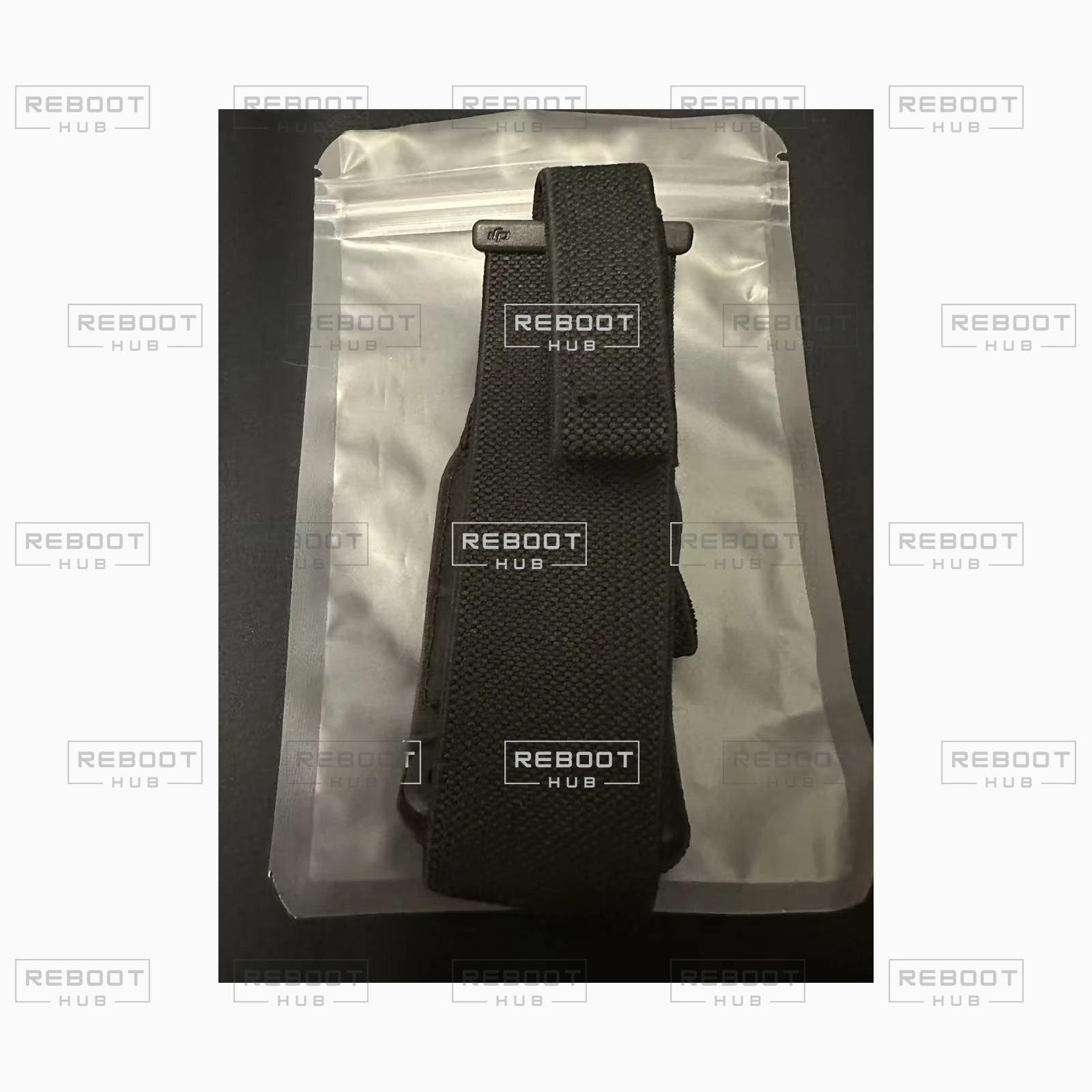OEM-pulled DJI Goggles 2 headband strap, reverse view in protective pouch