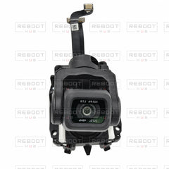OEM-pulled DJI Mavic Air 2 Complete Gimbal Arm Assembly with Flexible Flat Cable and Camera Core on white with Reboot Hub watermark overlay