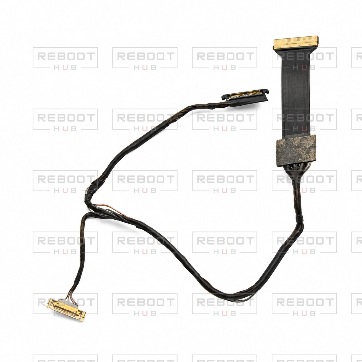 OEM-pulled DJI Mavic Air 2 Gimbal PTZ Signal Flexible Flat Cable on white with Reboot Hub watermark overlay