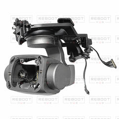 OEM-pulled DJI Air 2S Complete Gimbal Arm Assembly Module without Camera Core on white with Reboot Hub watermark overlay