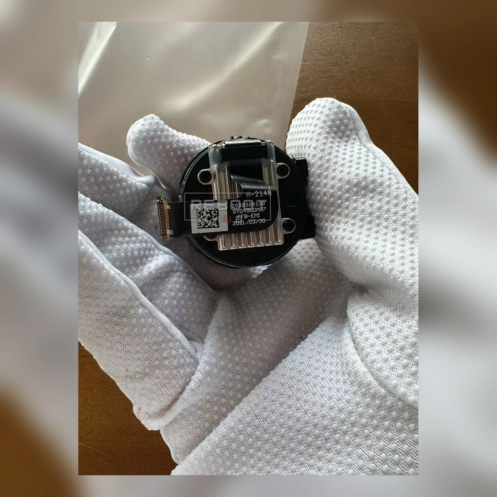 DJI Goggles 2 display lens module, OEM-pulled, module label view