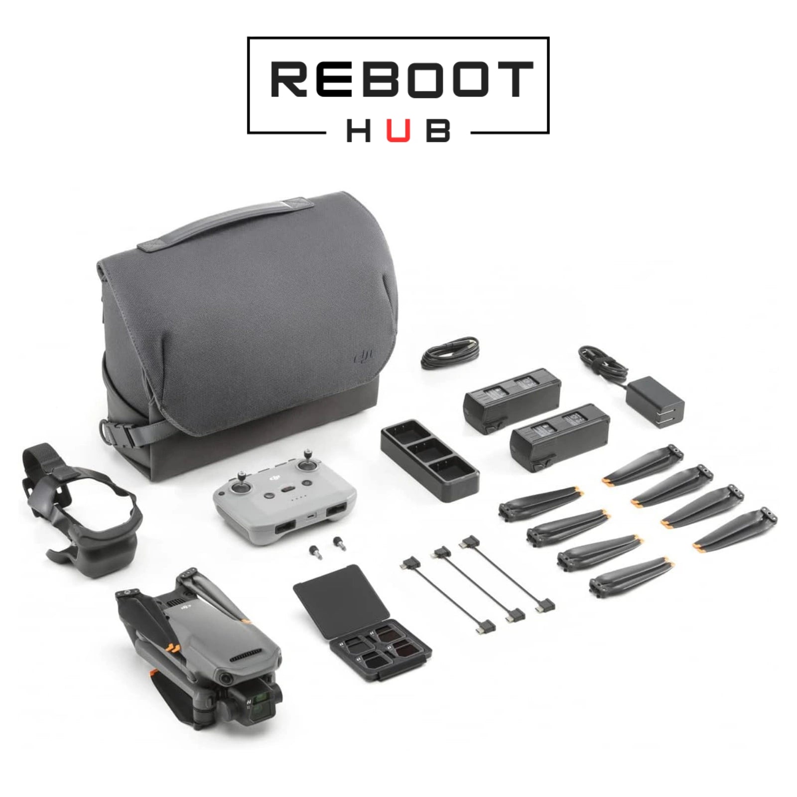 Refurbished DJI Mavic 3 bundle including intelligent flight battery,RCN1 Controller,100W charger, and ND filters