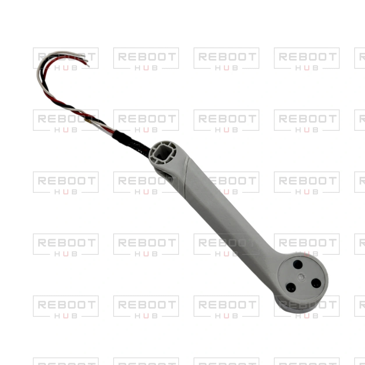 OEM-pulled DJI Mini 3 Pro Rear Arm Right on white with Reboot Hub watermark overlay