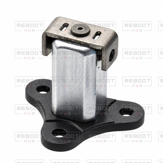 OEM-pulled DJI Mini 3 Pro Front Arm Rotation Axis on white with Reboot Hub watermark overlay