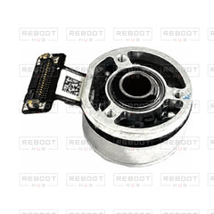 OEM-pulled DJI Mini 4 Pro Gimbal Roll Motor on white with Reboot Hub watermark overlay