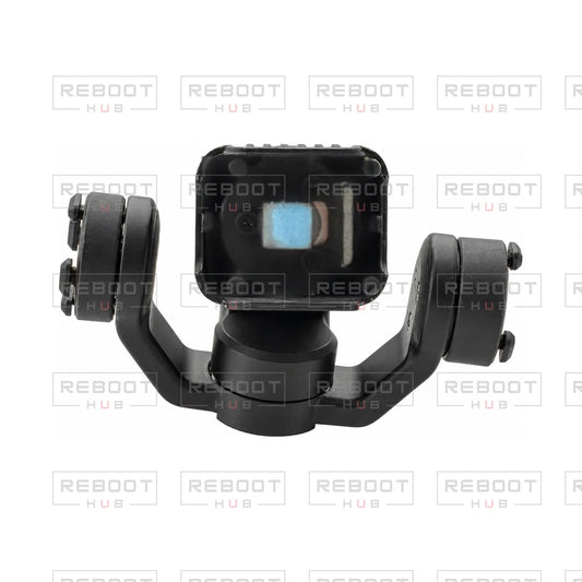OEM-pulled DJI Mini 3 Pro Gimbal Axis Arm Assembly on white with Reboot Hub watermark overlay