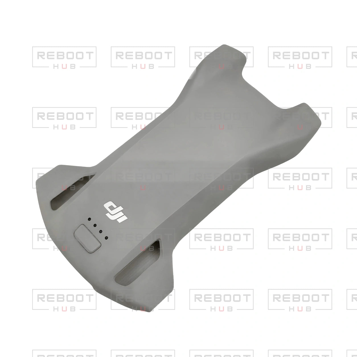OEM-pulled DJI Mini 3 Upper Shell on white with Reboot Hub watermark overlay