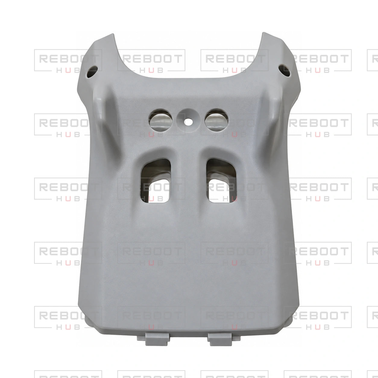 OEM-pulled DJI Mini 3 Bottom Shell on white with Reboot Hub watermark overlay