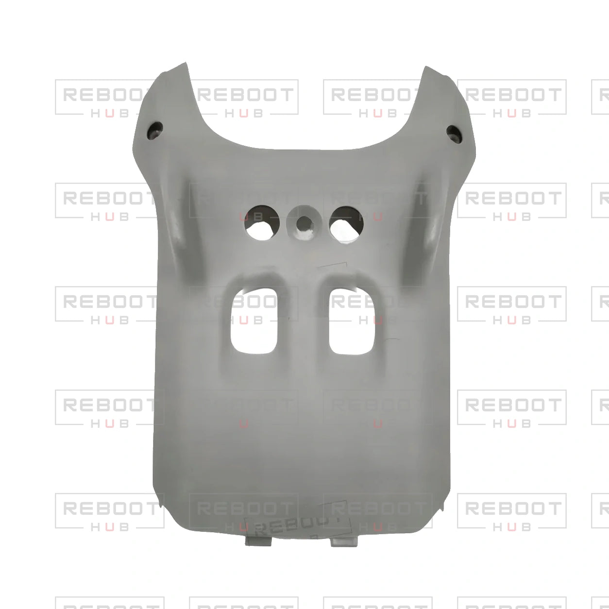OEM-pulled DJI Mini 3 Bottom Shell on white with Reboot Hub watermark overlay