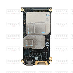 OEM-pulled DJI Mini 3 Motherboard on white with Reboot Hub watermark overlay