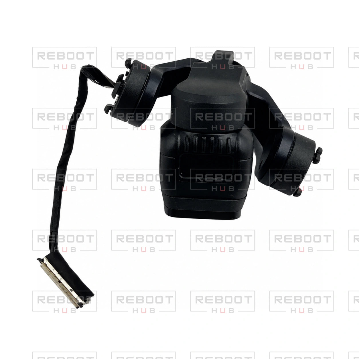 OEM-pulled DJI Mini 4 Pro Gimbal Camera Assembly on white with Reboot Hub watermark overlay