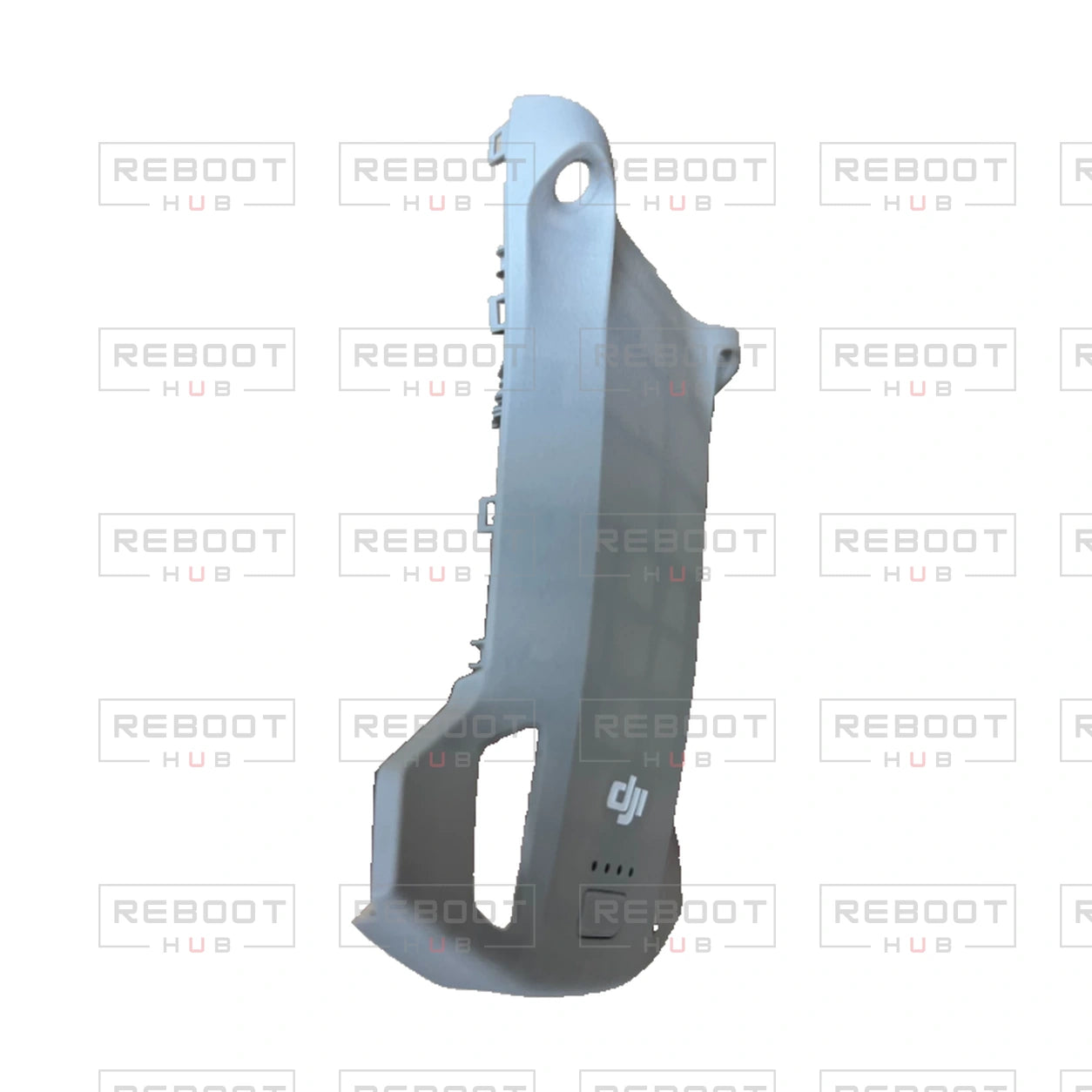OEM-pulled DJI Mini 3 Pro Upper Shell on white with Reboot Hub watermark overlay